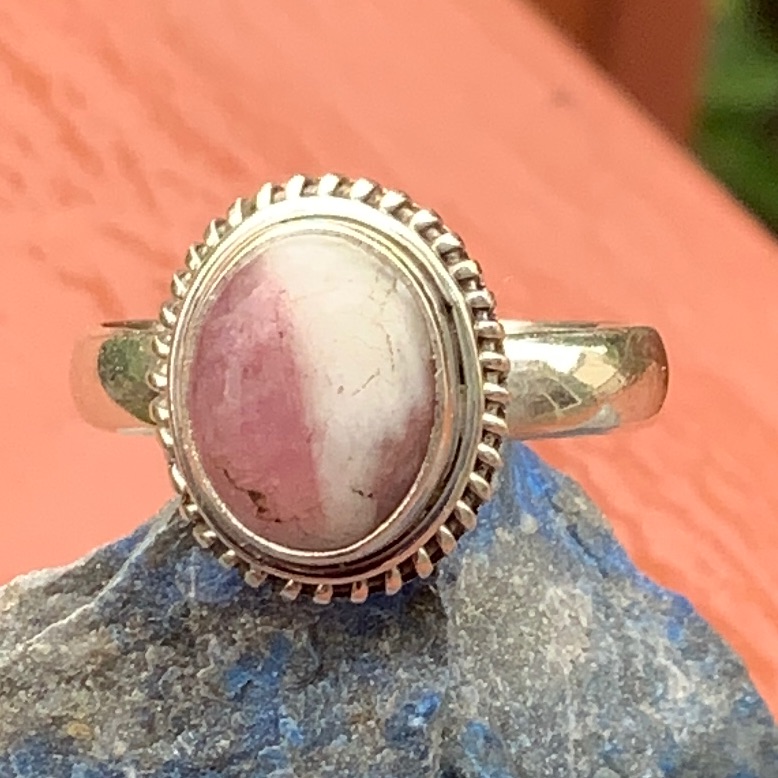 Boutique Pink Tourmaline In Quartz 925 Silver Ring 40$